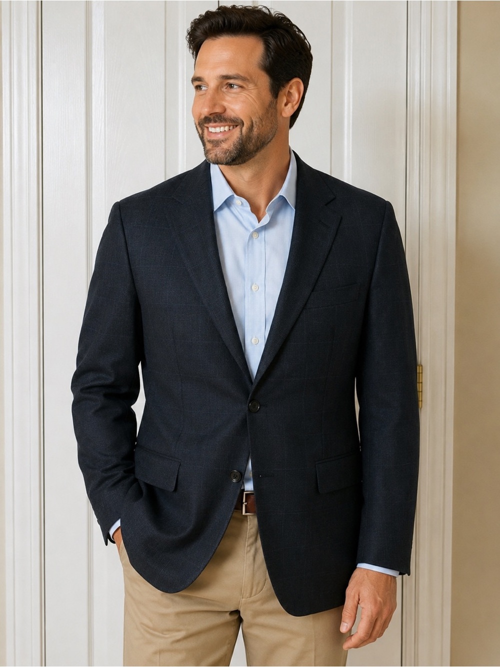 Vintage Brooks Brothers Dark Gray Men's Two-Button Sport Coat